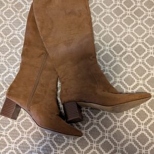 J. Crew Factory Tan Heeled Boots